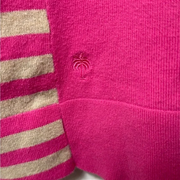 Lilly Pulitzer, V-neck sweater, XL, pink/cream, long sleeve NWOT - Picture 5 of 12